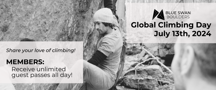 Global Climbing Day 2024 - Current Members receive unlimited guest passes all day!